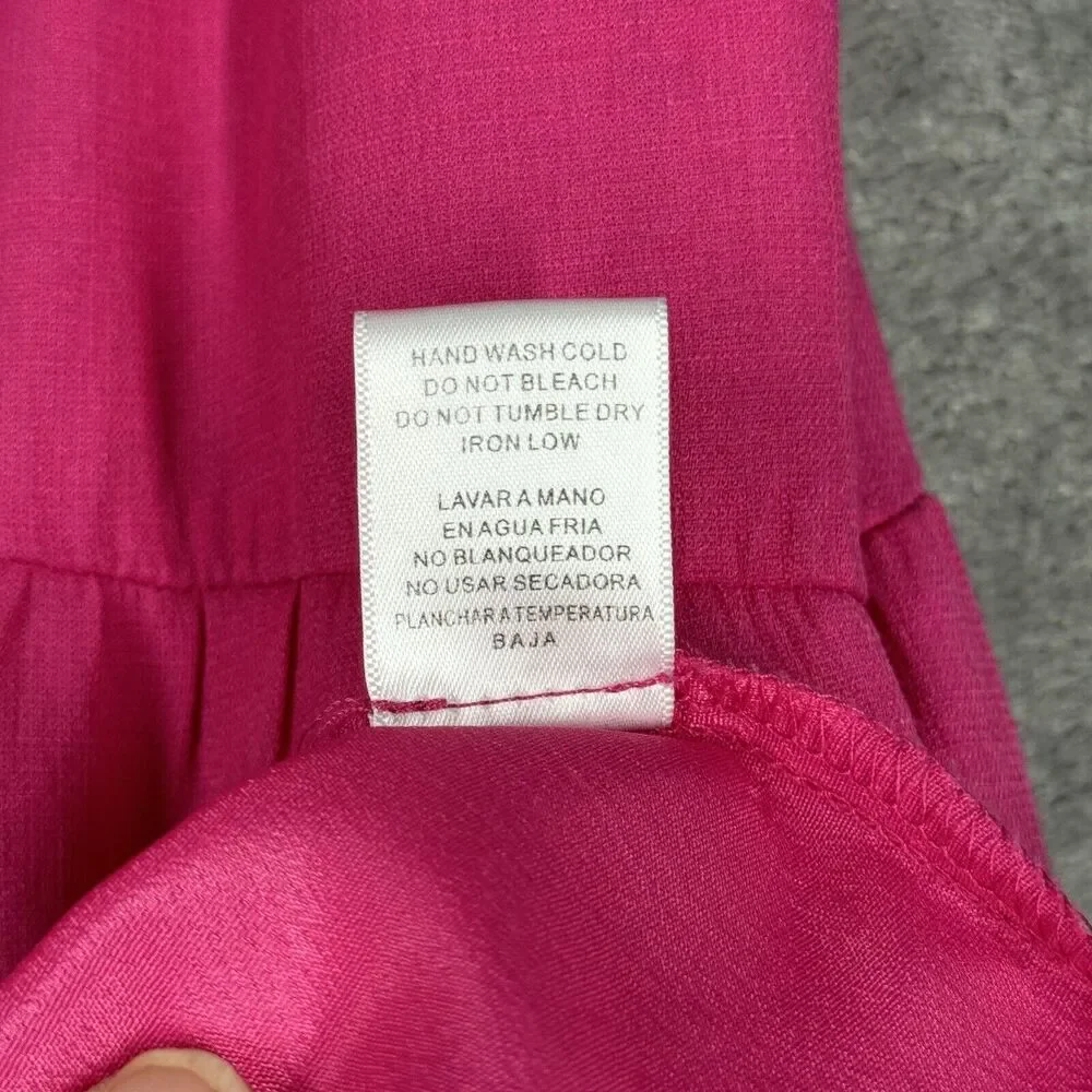 Pink Ruffled Mini Dress - Picture 7 of 8